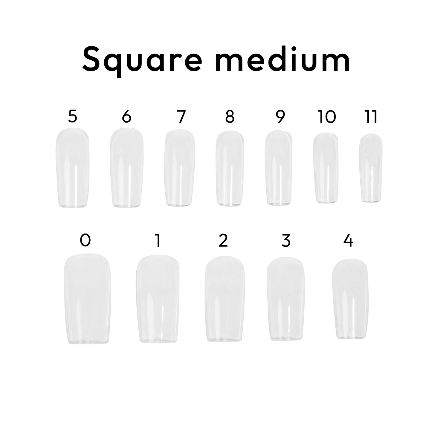 Square Medium - BL Nails Soft Gel Tips