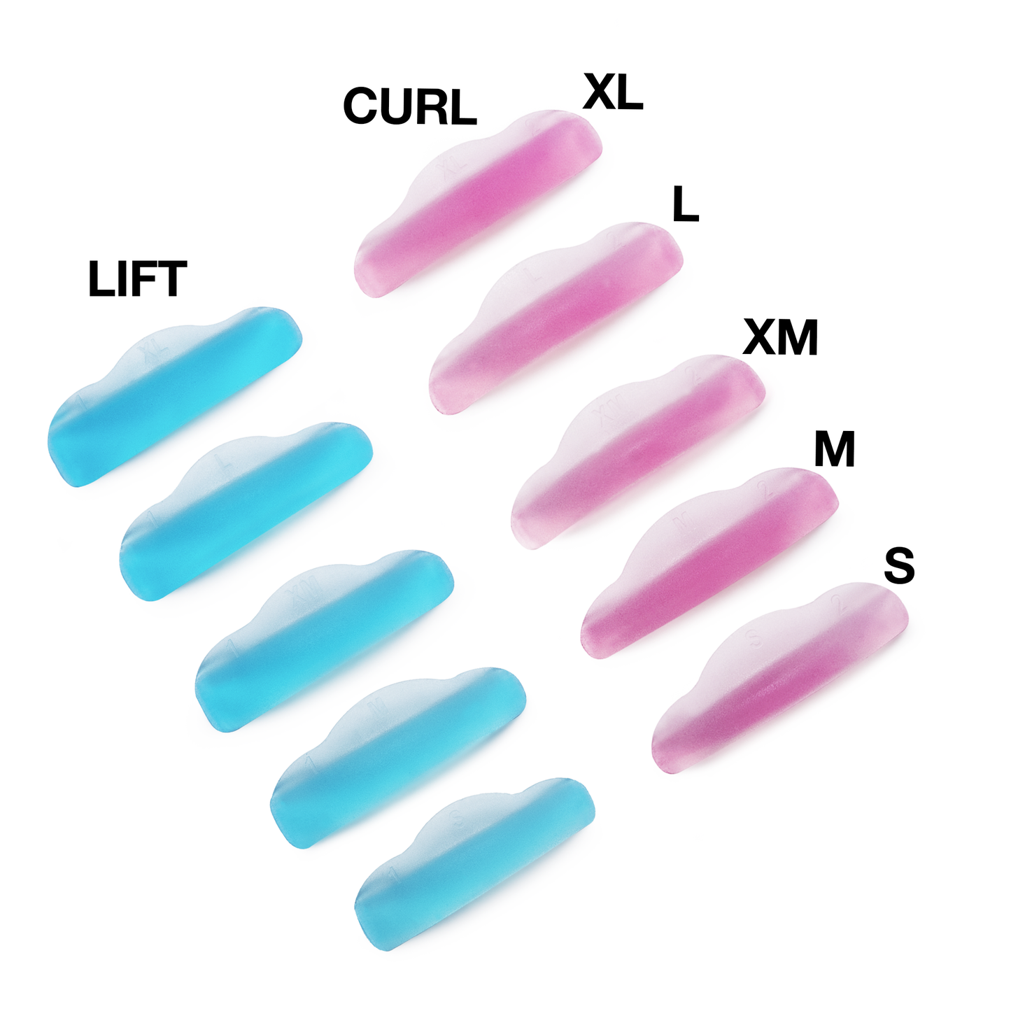 Kit Silicone Lash Mix (Pink & Blue)
