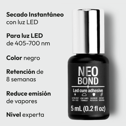 Neo Bond – Instantáneo ⚡ | Hasta 8 Semanas | LED Lashes