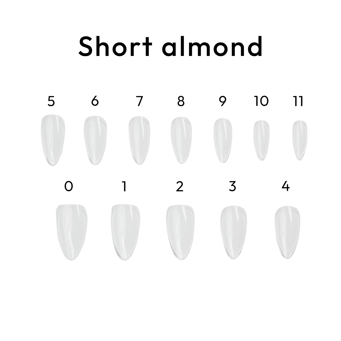Almond Short - BL Nails Soft Gel Tips
