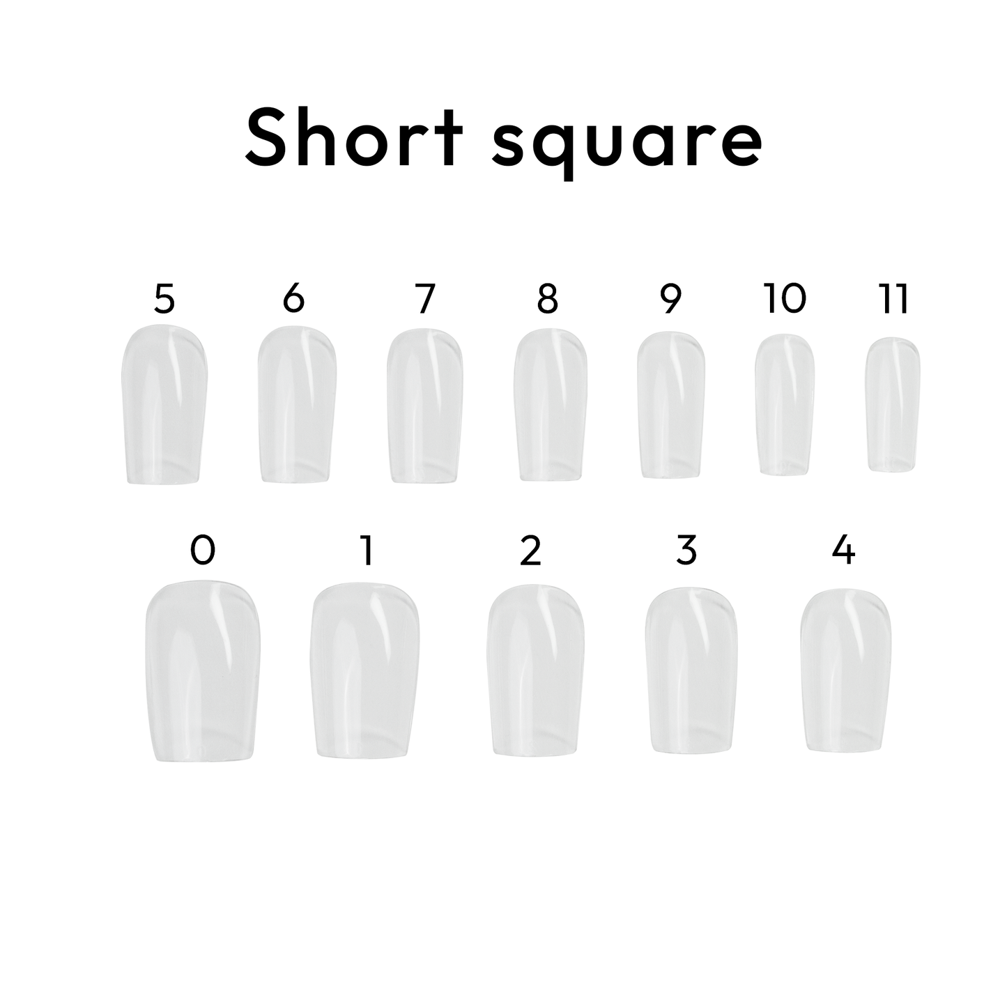Square Short - BL Nails Soft Gel Tips